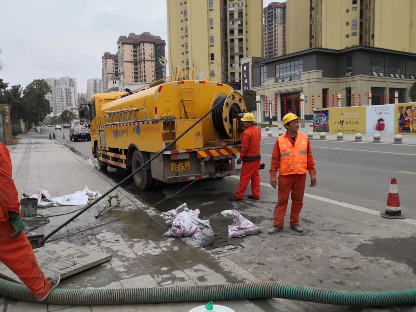 呈贡排污管道清淤-管道清洗